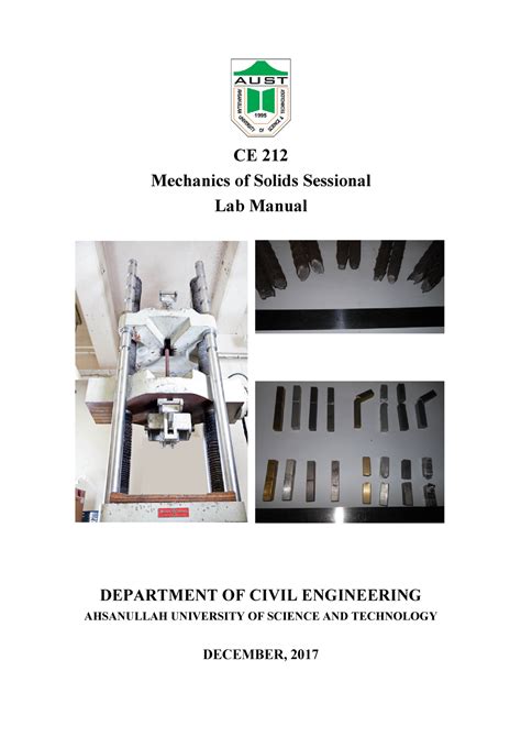 compression test on wood lab manual|CE 212 Mechanics of Solids Sessional Lab Manual.